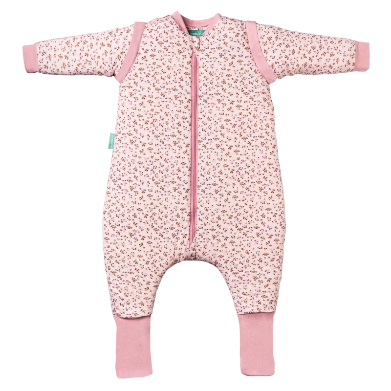 Gigoteuse avec pieds Manches amovible l Misty rose