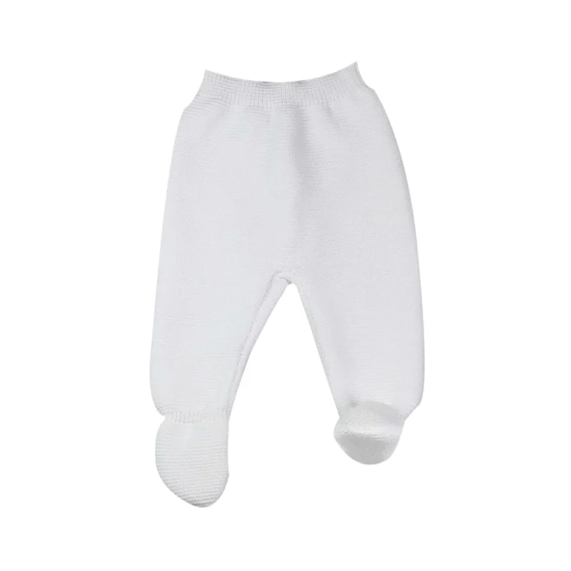 Pantalon Naissance en maille l Blanc