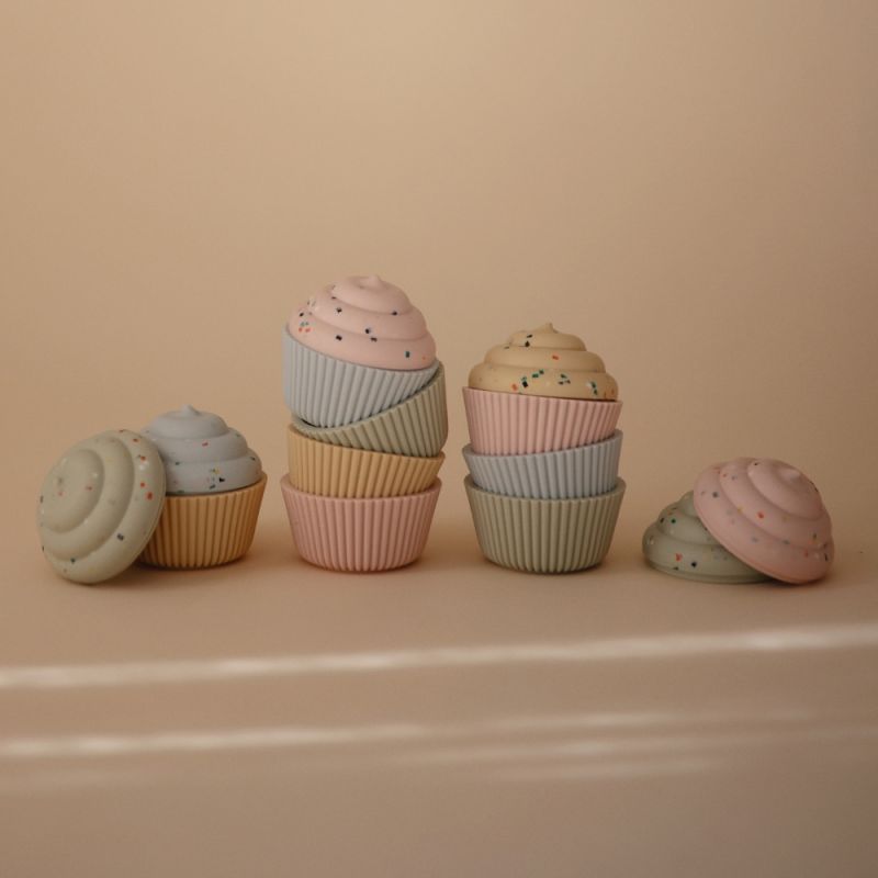Lot de 4 jouets de bain Cupcake Mix and Max