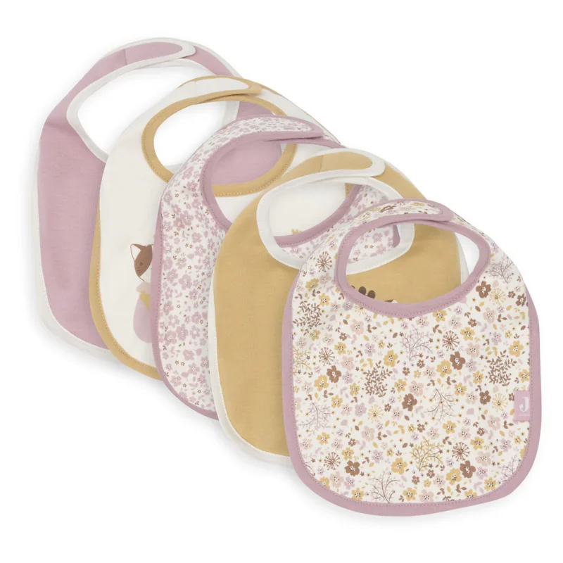 Bavoir Jersey Imperméable - Flower Fairies - 5 Unités