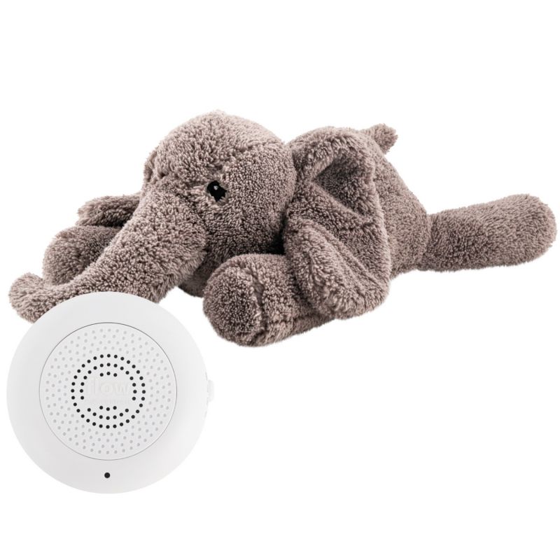 Peluche bruit blanc George l'éléphant gris