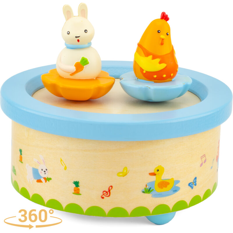 BOITE A MUSIQUE : POULE & LAPIN