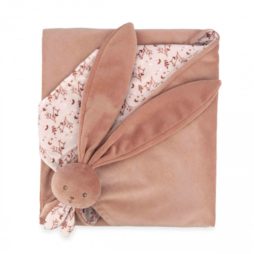 Couverture doudou lapin Terracotta