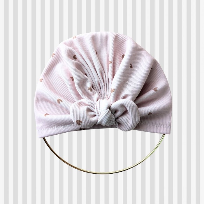 Turban l Coeurs Cotelé