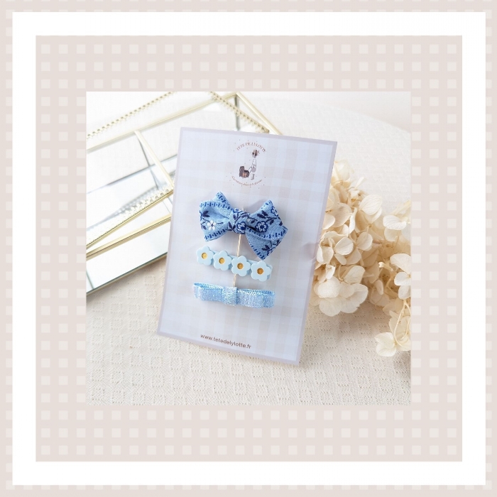Barettes Blue Chic