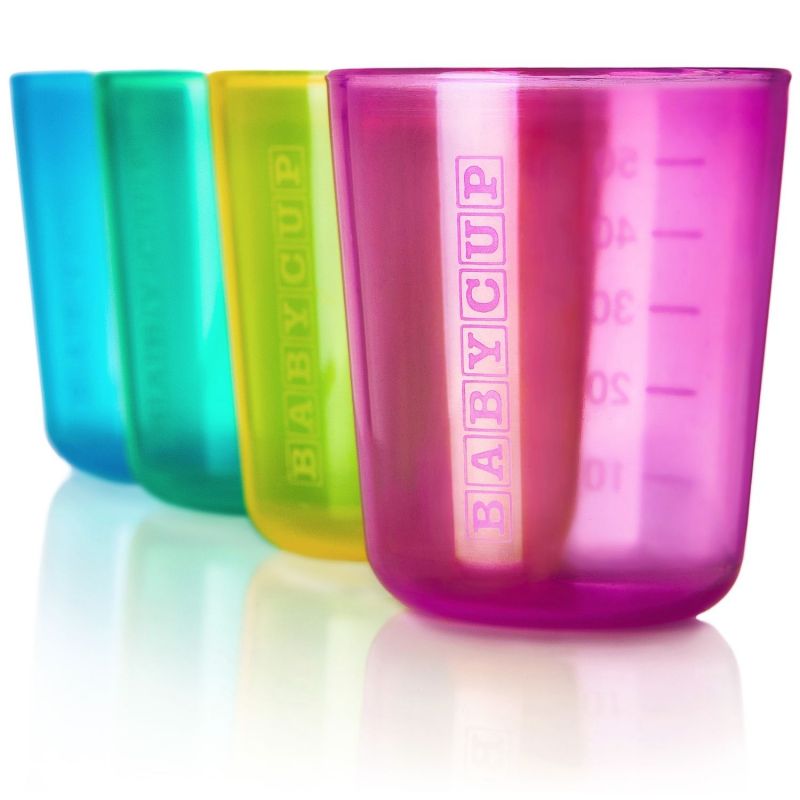 Baby Cup -Lot de 4 petites tasses multicolores