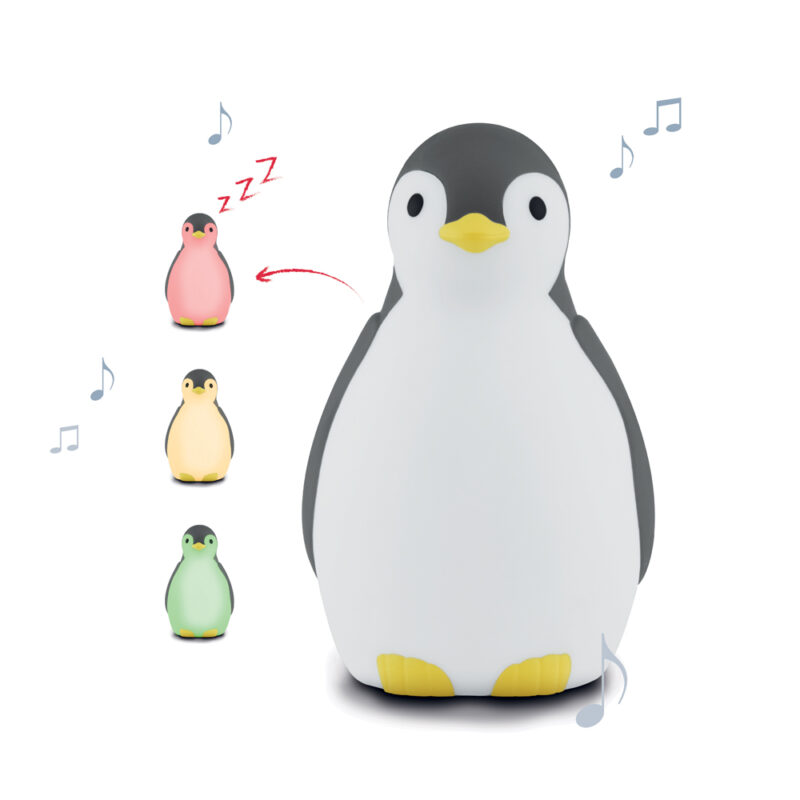 Zazu – Réveil éducatif avec enceinte sans-fil – Pam le pingouin gris