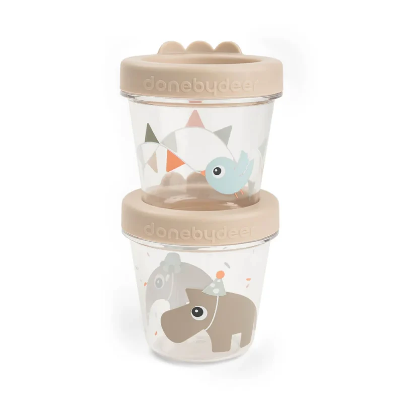 Boîte à aliments pour bébés 2-pack - Celebration - Sand