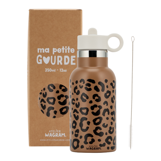 Gourde acier inoxydable l Léopard