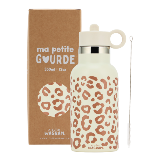 Gourde acier inoxydable l Léopard