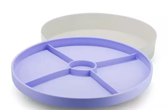 Plateau pour jeu sensoriel l Bleu