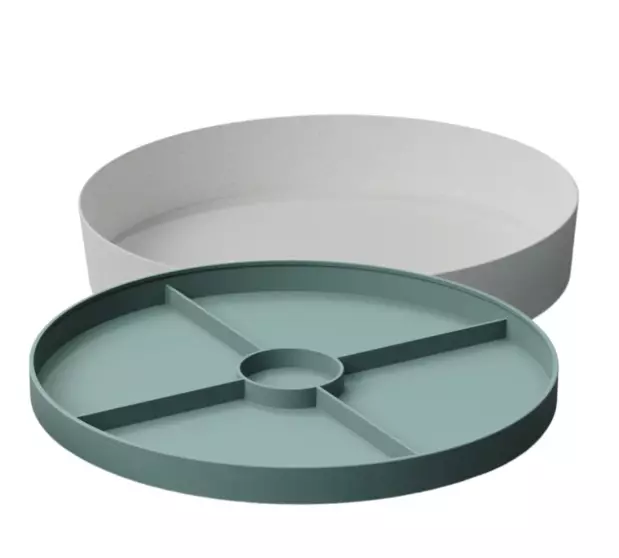 Plateau pour jeu sensoriel l Vert d'eau