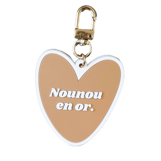 Porte clés l Nounou en Or