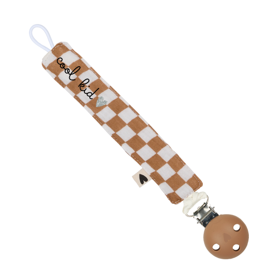 Attache tétines l Damier