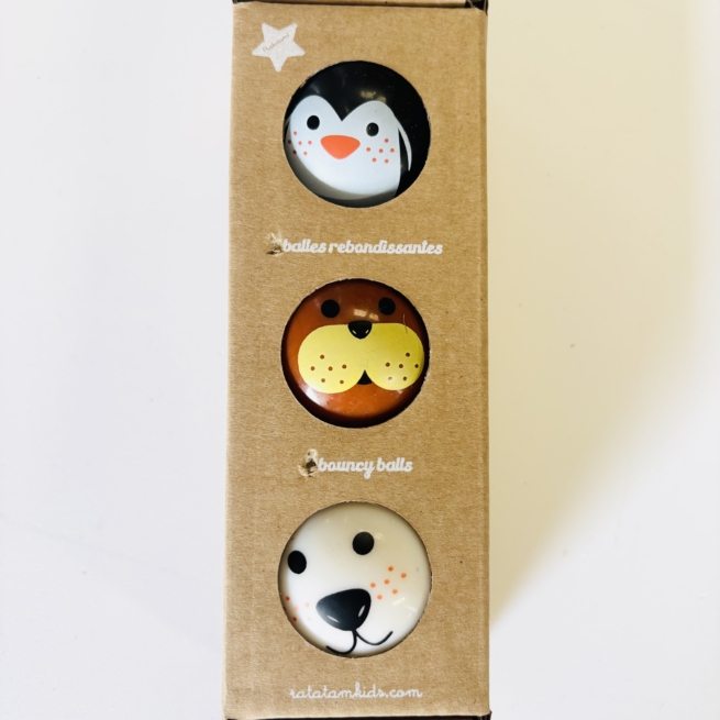 Etui de 3 balles rebondissantes banquise – Multico