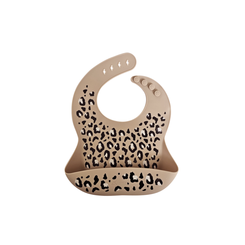 Bavoir en silicone l Leopard