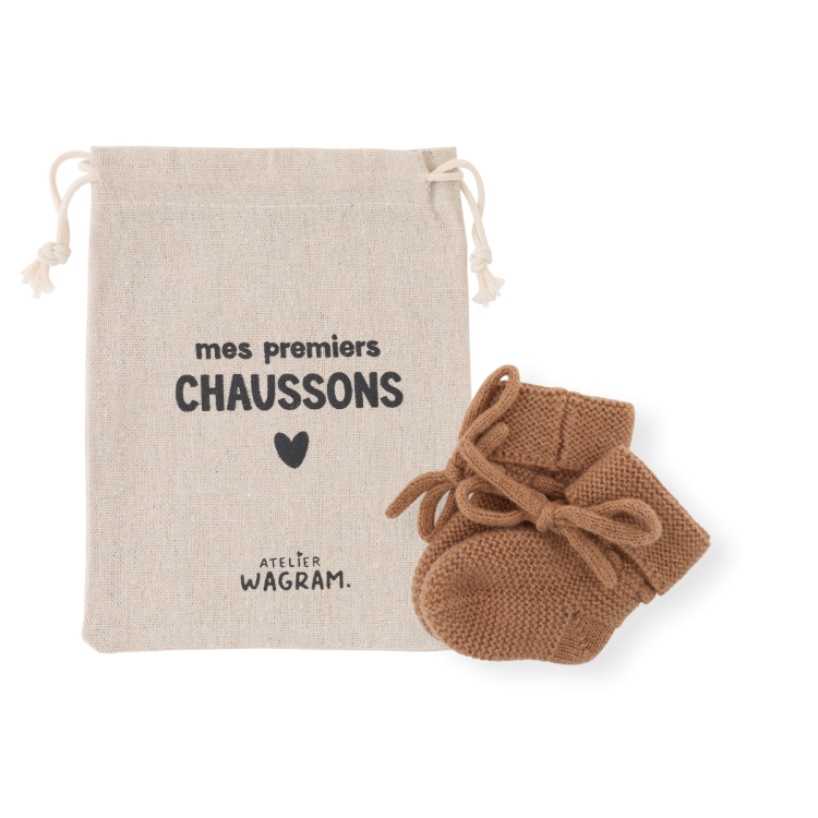 Chaussons Tricotés l Caramel