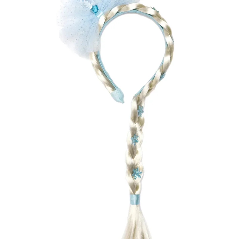 Tiare de la reine des neiges avec tresse