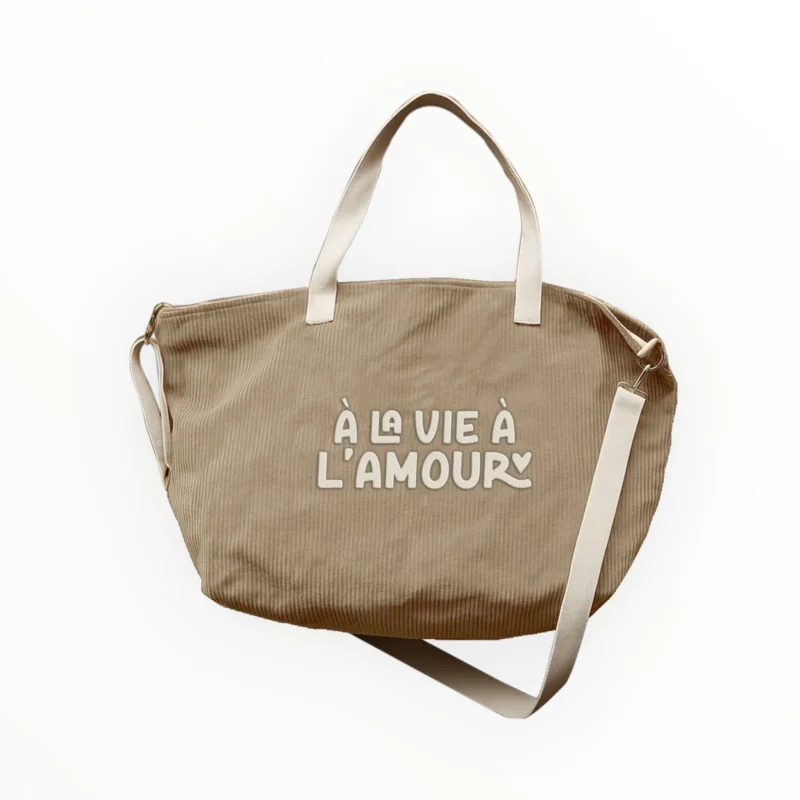 Sac XL | Velours "À la vie à l'amour"