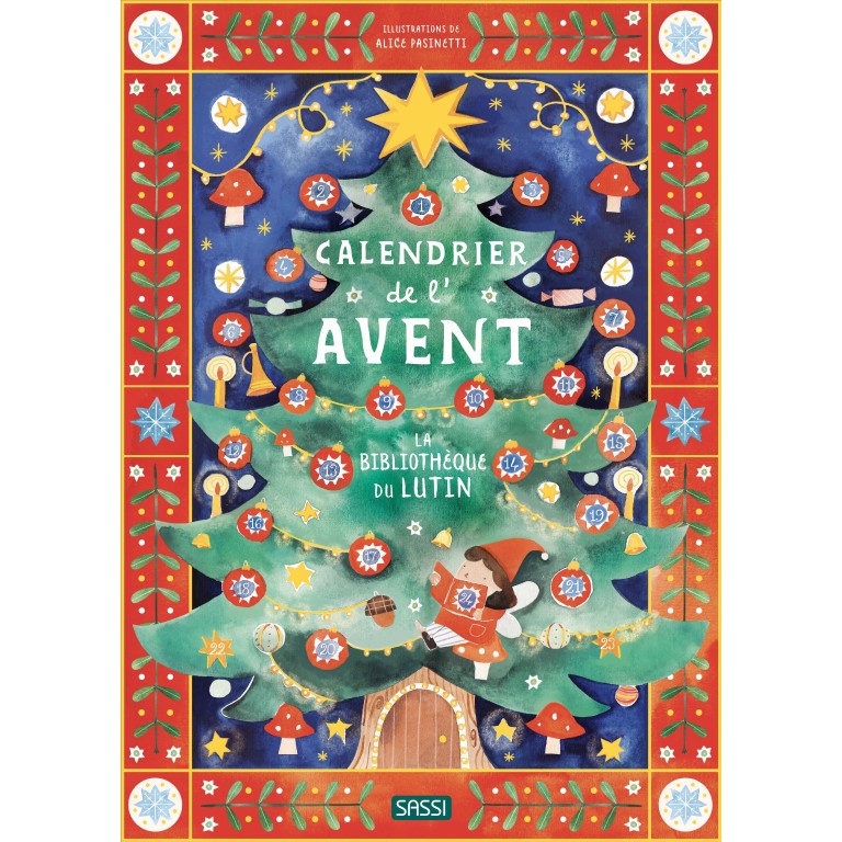 Calendrier de l'Avent. La bibliothèque du lutin
