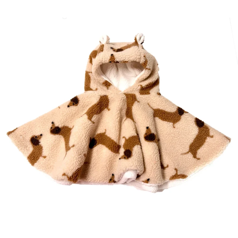 Poncho bébé teddy dog